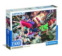 Clementoni - Puzzle pour adultes Lupin III 1500 pièces Compact Box Fabriqué en Italie 31749