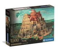 Clementoni - Puzzle pour Adultes 1500 Pièces, Museum Babel Tower Compact Box, Fabriqué en Italie, 31738