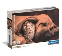 Clementoni - Puzzle pour adultes HQC Cuddles Compact Box, 500 pièces, Fabriqué en Italie (35583)