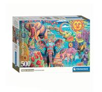 Clementoni - Puzzle pour Adultes 500 Pièces, HQC Elephants' Carnival - Compact Box, Boxact Bo Fabriqué en Italie, 35578