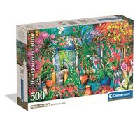 Clementoni - Puzzle pour Adultes 500 Pièces, HQC The Greenhouse Caretakers - Compact Box, Boxact Fabriqué en Italie, 35579