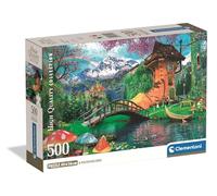 Clementoni - Puzzle pour Adultes 500 Pièces, HQC The Old Shoe House Compact Box, Fabriqué en Italie, 35596