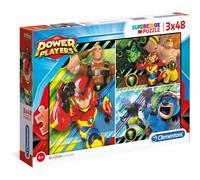 CLEMENTONI Puzzle Power Players 3x48 Teile