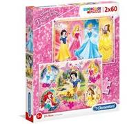 Clementoni Puzzle Supercolor Collection Princess — 2 x 60 pièces