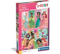 CLEMENTONI - PUZZLE Puzzle 2x60 Super Color Princesse 24824