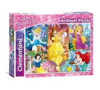 Clementoni - 20140 - Disney Princess - Jeu de Création et Logique pour Enfants - Puzzle Brillant - 104 Pièces - A partir de 6 Ans et plus
