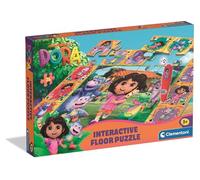 Clementoni Puzzle Quiz de Sol Dora - Puzzle Interactif avec Stylo - Jeu éducatif pour Enfants à partir de 3 Ans - 24 pièces - 62 x 42 cm - 16686