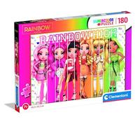 Clementoni- Puzzle Rainbow High 180pzs Supercolor High-180 pièces, 7 Ans Enfant Dessin animé-fabriqué en Italie, 29775, Multicolour, Medium