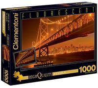 Clementoni Puzzle San Francisco 1000 PIÈCES Fluo Résumé Voyage Déco