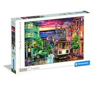 Clementoni | Puzzle San Francisco 3000 Pièces | Jeu de Société | Cable Car & Ville Américaine | Format 118×84 cm | Matériaux Recyclés | Assistance Pièces Manquantes | Conçu en Italie