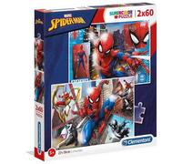 Clementoni Puzzles Marvel Supercolor 21608 Spiderman 2 x 60 pièces dès 4 ans