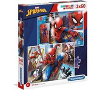 Clementoni Puzzles Marvel Supercolor 21608 Spiderman 2 x 60 pièces dès 4 ans