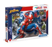 Clementoni Puzzle Marvel Spider-Man 104 pièces 6 ans+ Supercolor éducatif écologique 37,9x26,9 cm