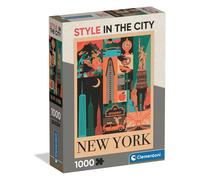 Clementoni – Puzzle 1000 pièces «Style in The City New York» – 14 ans et + – Paysage urbain chic