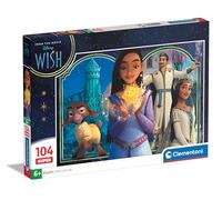 Clementoni Puzzle Super Disney Wish 104 Pièces - Supercolor, Puzzle pour Enfants, Fabriqué en Italie, 27148