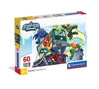 Clementoni Puzzle Super Friends DC Comics 26066 – 60 pièces, 5 ans, Multicolore, fabriqué en Italie