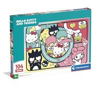 Clementoni Puzzle Super Hello Kitty 104 pièces 48,5 x 33,5 cm Dès 6 ans