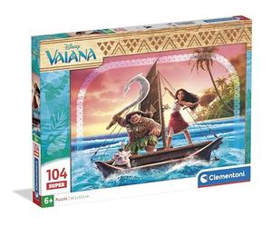 Clementoni | Puzzle Super Vaiana 2 pour Enfants 6 Ans+ | 104 Pièces | Dimensions 48,5 x 33,5 cm | Développement Logique et Manuel | Activité sans écran | Idée Cadeau Enfant
