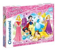 Clementoni - 27086 - Disney Princess - SuperColor - 104 Pièces - Puzzle des Princesses Disney - Jeu de Création et Logique pour Enfants à partir de 6 Ans et plus