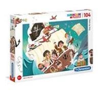 Clementoni- Supercolor Collection-Pirates-104 pièces- 27278, Multicolore