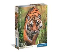 Clementoni Puzzle 1000 pièces The Hunter's Path – 14 ans et +, Paysage nature, ambiance mystique