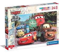 Clementoni - Puzzel 24 Stukjes Maxi Disney Cars On The Road, Kinderpuzzels, 3-5