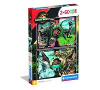 Clementoni Puzzle 2 x 60 pièces Jurassic World – Dès 4 ans – Réf. 24830