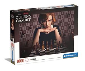 Clementoni- Queen's Gambit Gambit-1000 Pièces, Puzzle Netflix, Divertissement pour Adultes-Fabriqué en Italie, 39697, Multicolor