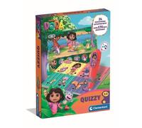 Clementoni - Quizzy Dora l'Exploratrice - dès 3 Ans - Jeu Éducatif Interactif - Apprentissage Ludique avec Cartes Illustrées