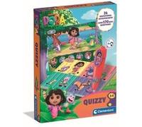 Clementoni - Quizzy Dora l'Exploratrice - des 3 Ans - Jeu Éducatif Interactif - Apprentissage Ludique avec Cartes Illustrées Multicolore