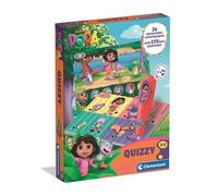 Clementoni - Quizzy Dora l'Exploratrice dès 3 Ans - Jeu Éducatif Interactif pour Enfants - Apprentissage Ludique avec Cartes Illustrées - Idée Cadeau Éveil et Langage