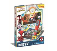 Clementoni - 24 activités éducatives Quizzy Marvel Spidey Amazing Friends - Enfants 3-6 Ans, Jouet d'apprentissage Sensoriels - Quiz Formes, Couleurs, Chiffres
