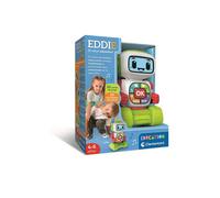 Robot éducatif - Clementoni - Eddie - 30 cartes double face - 20 activités éducatives - Écran LCD - 4 à 6 ans