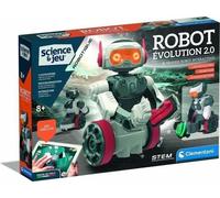 Clementoni - Robot Evolution 2.0 à assembler et à programmer - 4 modes de jeu - Fabriqué en Italie