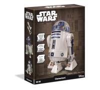 Clementoni - Robot R2D2 Star Wars à Construire et Piloter - Kit de Construction 50+ Pièces avec Haut-Parleur, LED et Moteur - Application Incluse - Jouet STEM Enfant 8 Ans