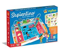 Clementoni - Sapientino Anglais-Banquet avec Cartes d'activité et stylos interactifs, Jeu éducatif 3 Ans, électronique (Version en Italien) -Made in Italy, Multicolore, 16387