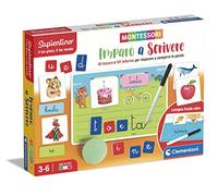 Clementoni - Sapientino Apprendre à Écrire-Jeu Éducatif 3 Ans (Version en Français), Jeux Montessori, Made in Italy, Multicolore, 16418