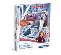 Clementoni Sapientino - Basic Frozen 2, Jeu éducatif pour enfants 4-6 ans, 200+ Quiz Interactifs avec stylo électronique, Apprentissage des formes, couleurs et chiffres, Made in Italy, Langue