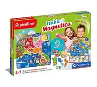 Clementoni - Sapientino-Geo Magnétique Puzzle Carte Italie Physique, Éducatif 4 Ans, Jeu de Géographie Enfants, Fabriqué en Italie, Couleur Italienne, 16751