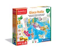 Clementoni- Sapientino-Gioca Italia-Carte Italie illustrée-Jeu éducatif 6 Ans (Version Italien), Carton 100% recyclé, Play for Future-Made in Italy, 16314, Multicolore