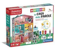Clementoni - Sapientino Maison des Parole-Maison éducative avec Texte illustré, Jeu Montessori 3 Ans - Made in Italy, Multicolore, 16343