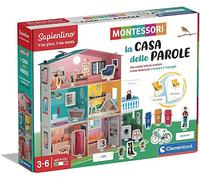 Clementoni - Sapientino Maison des Parole-Maison éducative avec Texte illustré, Jeu Montessori 3 Ans - Made in Italy, Multicolore, 16343
