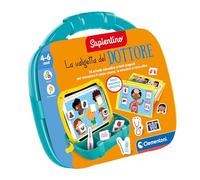 Clementoni- Sapientino 16462 Mallette Docteur - Jeu éducatif 4 Ans pour Apprendre de Nouveaux Mots, Tableau magnétique et Cartes, développement du langage de la première enfance, Multicolore