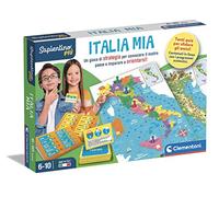Clementoni Sapientino Più - Italia Mia - Jeu éducatif géographie Enfants 6 Ans, Parcours à Quiz (Version en Italien) - Fabriqué en Italie, 16417, Multicolore