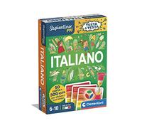 Clementoni - Sapientino Tête Jeu Éducatif 6 Ans, Quiz, Flashcards Italien-Made in Italy, Couleur, 16439