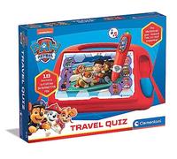 CLEMENTONI Sapientino Travel Quiz Paw Patrol-Jeu éducatif électronique, Stylo interactif, Enfants 4 Ans+ (Version en Italien), Made in Italy, Multicolore, 16335