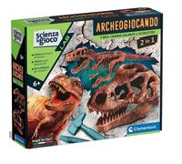 Clementoni – Kit archéologue Dig Trex 2in1 – Dinosaures et fossiles à creuser – 7 ans