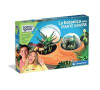 Clementoni Science et Jeu Lab - La botanique des Plantes succulentes, Jeu Scientifique pour Enfants 7+ Ans, kit Plantes succulentes à cultiver dans Le Jardin botanique, fabriqué en Italie, Langue