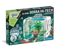 Clementoni Science et Jeu Lab - Ma Serre Hi-Tech, Laboratoire de Botanique Enfants 8+ Ans, 3 Modes de Culture Plantes, avec LED et écran LCD, Jeu Made in Italy, Langue Italienne, 19370