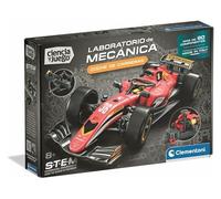Clementoni Science et Jeu, Laboratoire de mécanique : Voiture de Course, kit de Construction Stem, +90 Composants, âge 8+, fabriqué en Italie, 55672